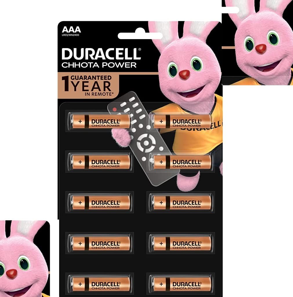 Duracell Chota Power AAA Alkaline Batteries , Cell - Pack of 10
